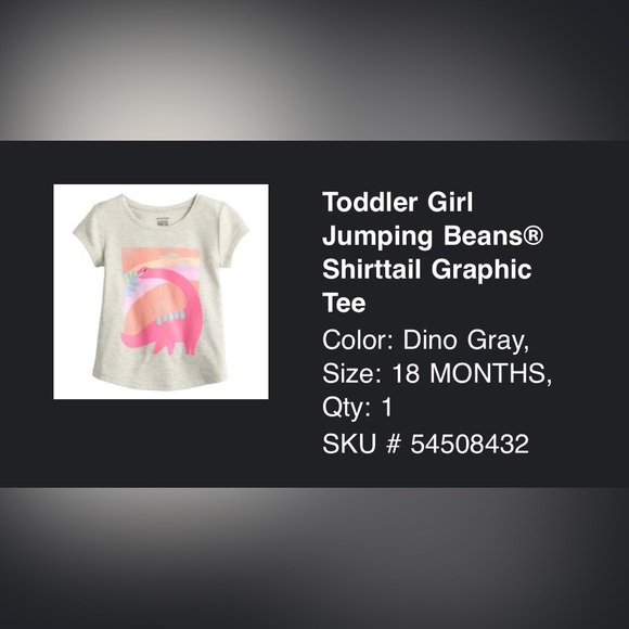 Toddler Girl
Jumping Beans®
Shirttail Graphic
Tee - Picture 3 of 3